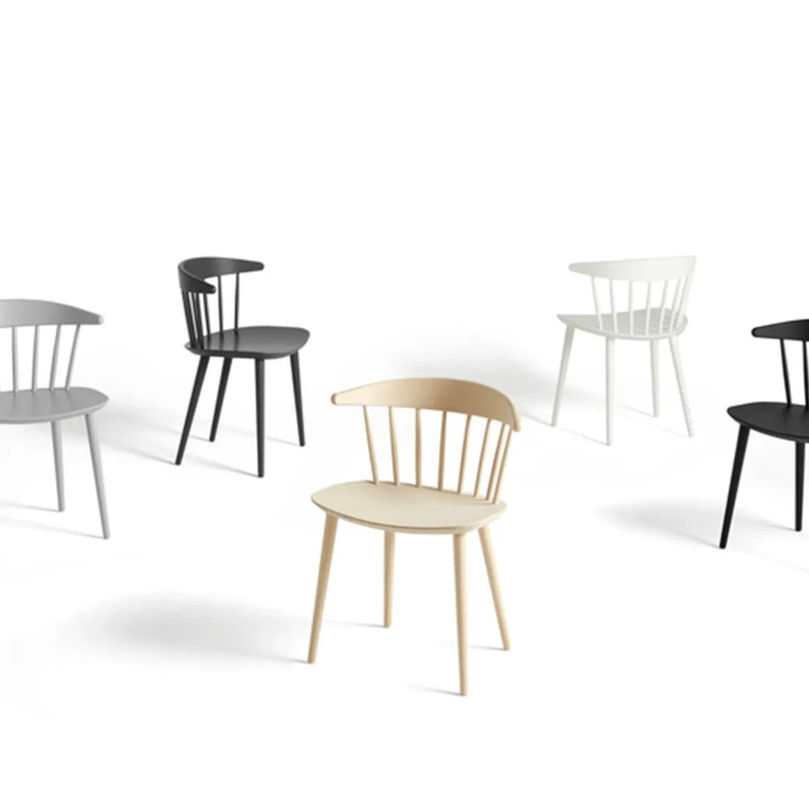 Chaise J104 en hêtre Naturel