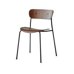 Chaise Pavilion AV3 Noyer / Pieds noirs