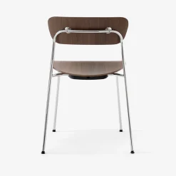 Chaise Pavilion AV1 Noyer/Chrome