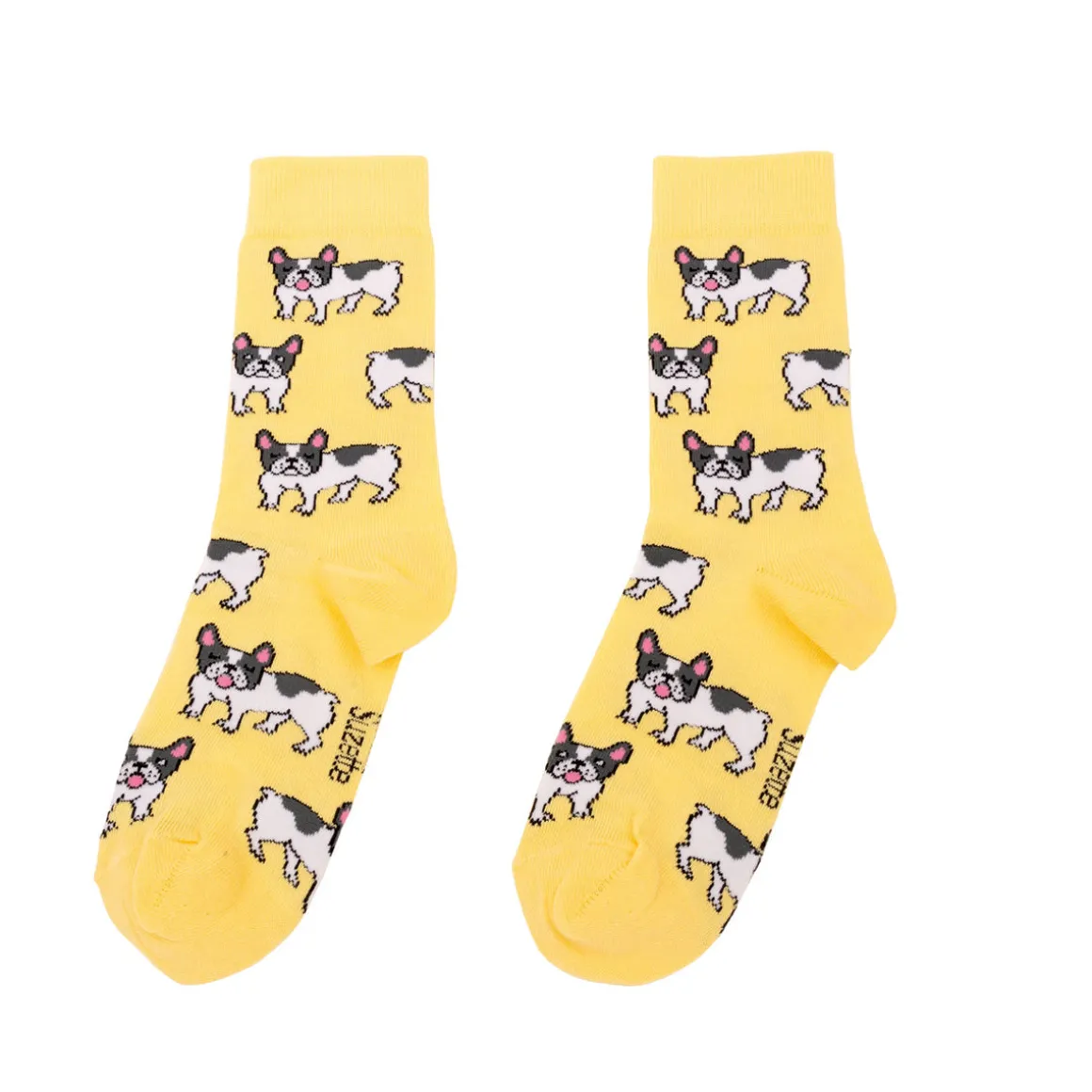 Chaussettes Bouledogue Opaques - Jaune