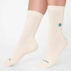 Chaussettes brodées Monde