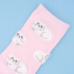Chaussettes Chat Persan - Rose