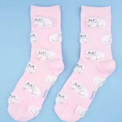 Chaussettes Chat Persan - Rose
