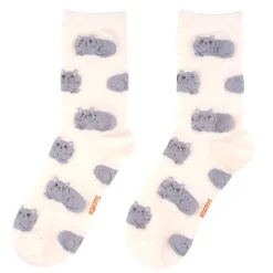 Chaussettes Chat Suzette - Blanc
