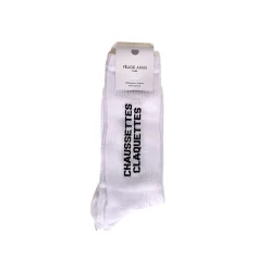 Chaussettes Claquettes 40/45 - Blanc