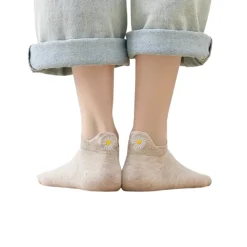 Chaussettes Languette Fleur