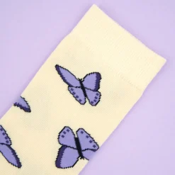 Chaussettes Papillon - Mauve