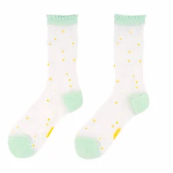 Chaussettes Transparentes 35/40 - Pâquerettes