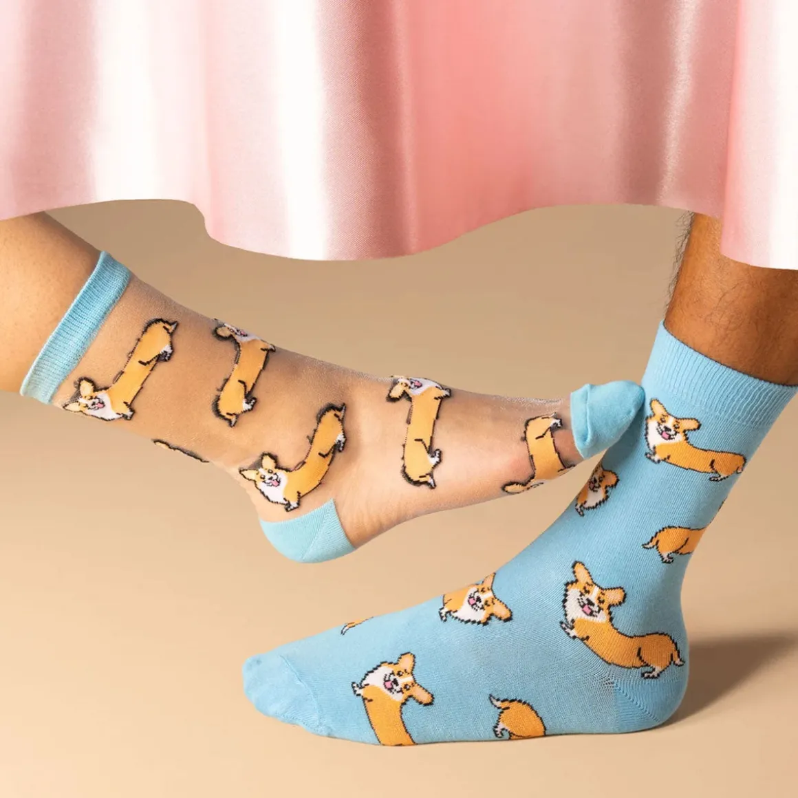 Chaussettes Transparentes - Corgi