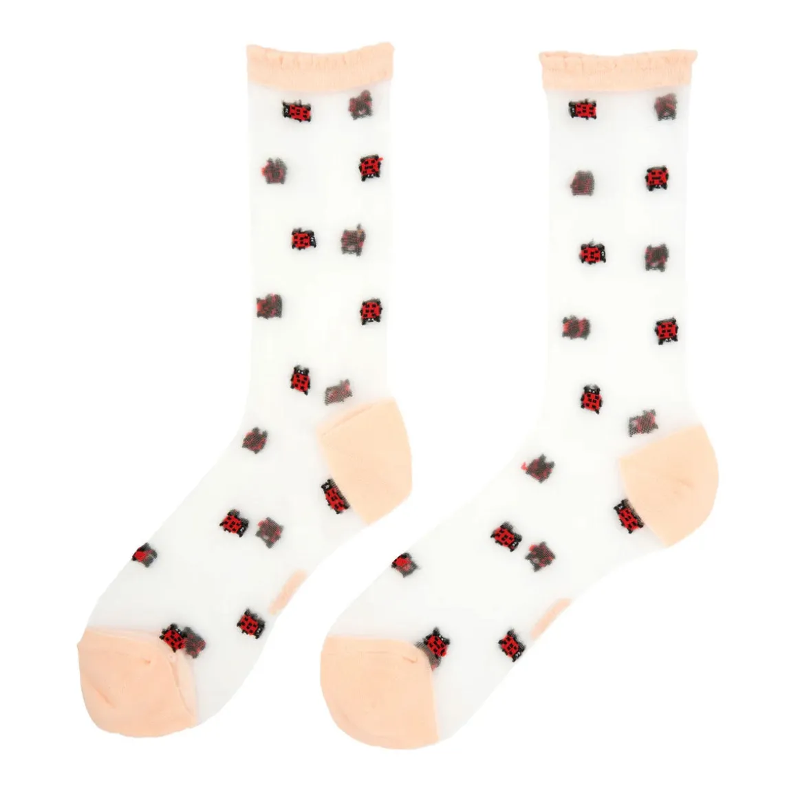 Chaussettes Transparentes Coccinelle