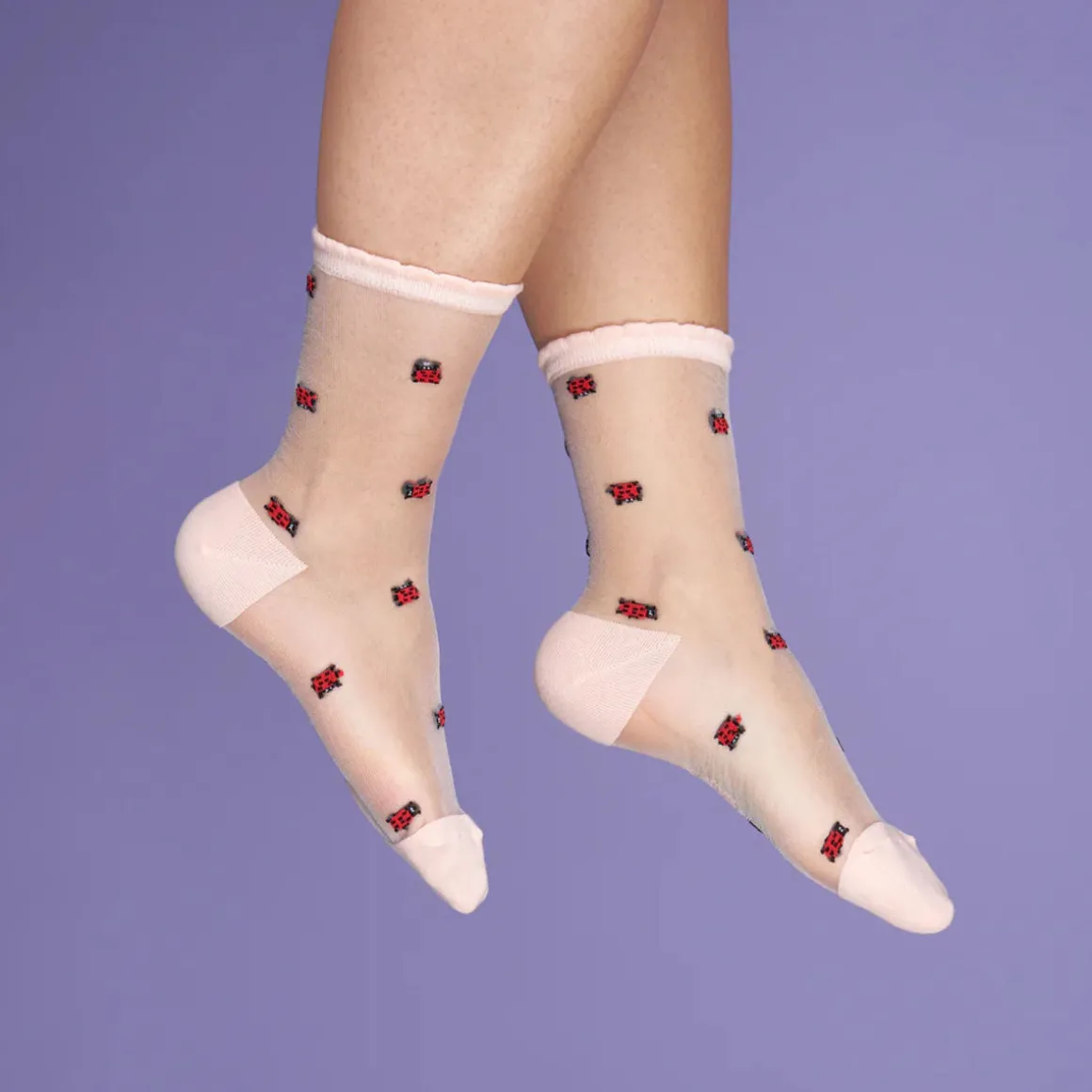 Chaussettes Transparentes Coccinelle