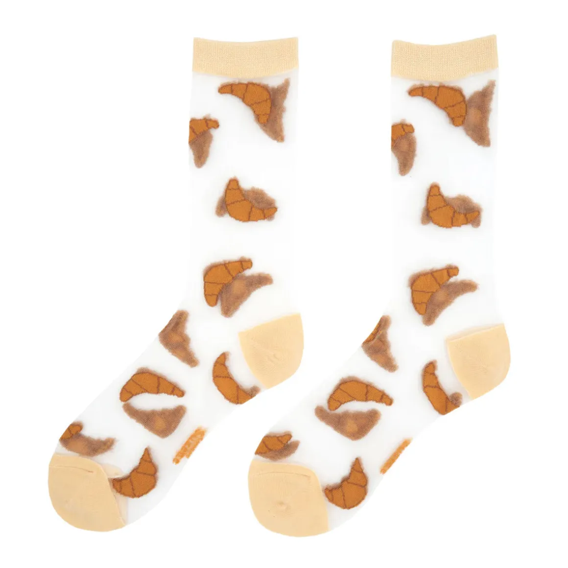 Chaussettes Transparentes Croissant