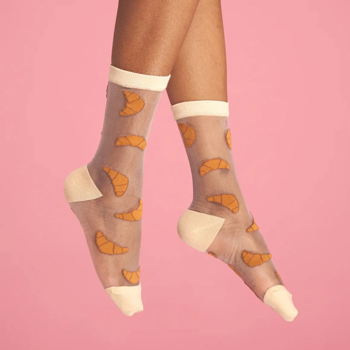 Chaussettes Transparentes Croissant