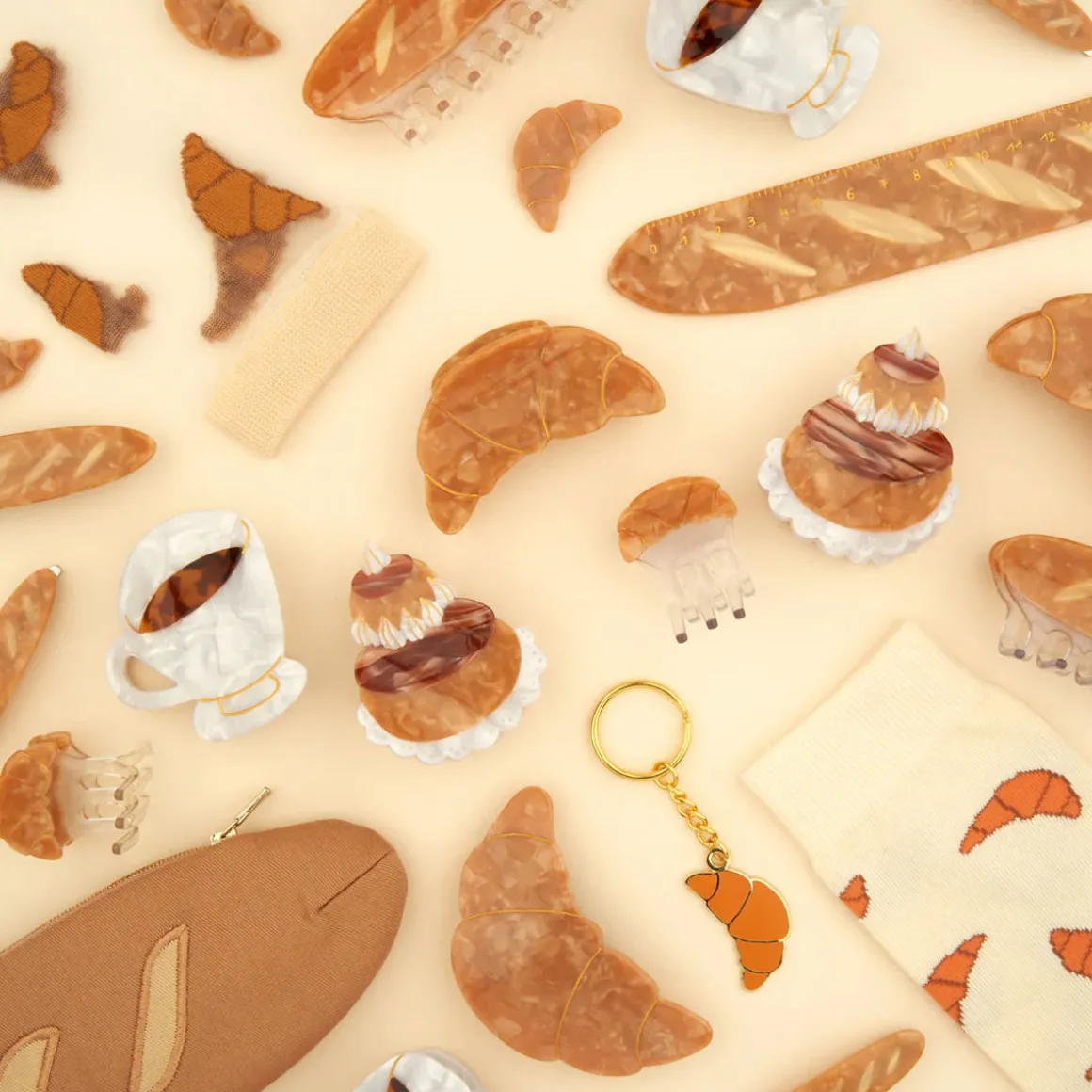 Chaussettes Transparentes Croissant