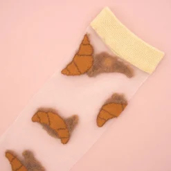 Chaussettes Transparentes Croissant