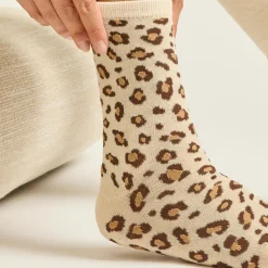 Coffret de 7 Chaussettes Léopard Paillettes