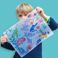 Coloriage réutilisable Barrière de Corail