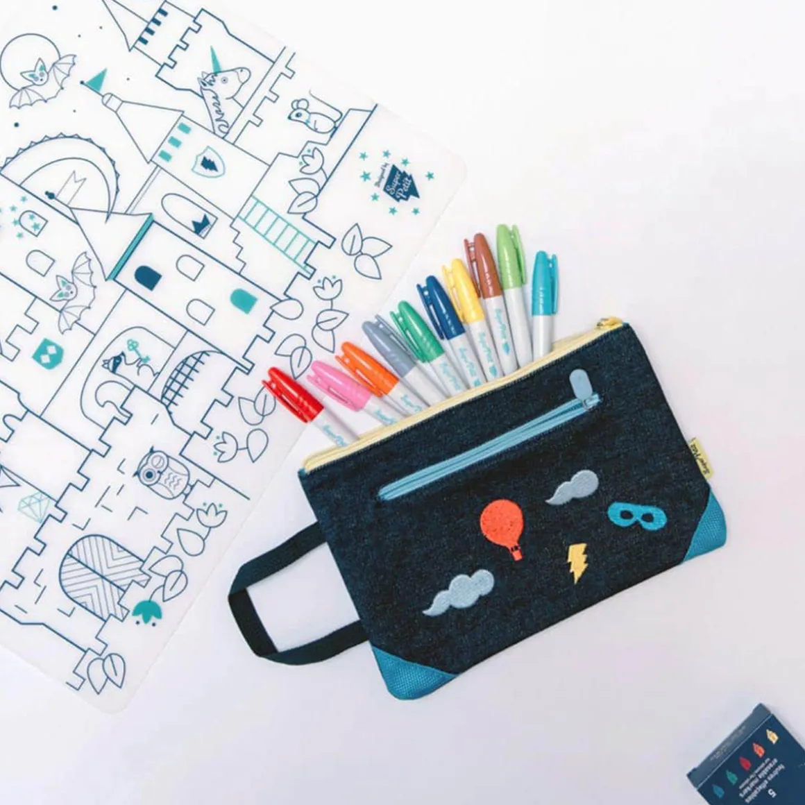 Coloriage réutilisable Château