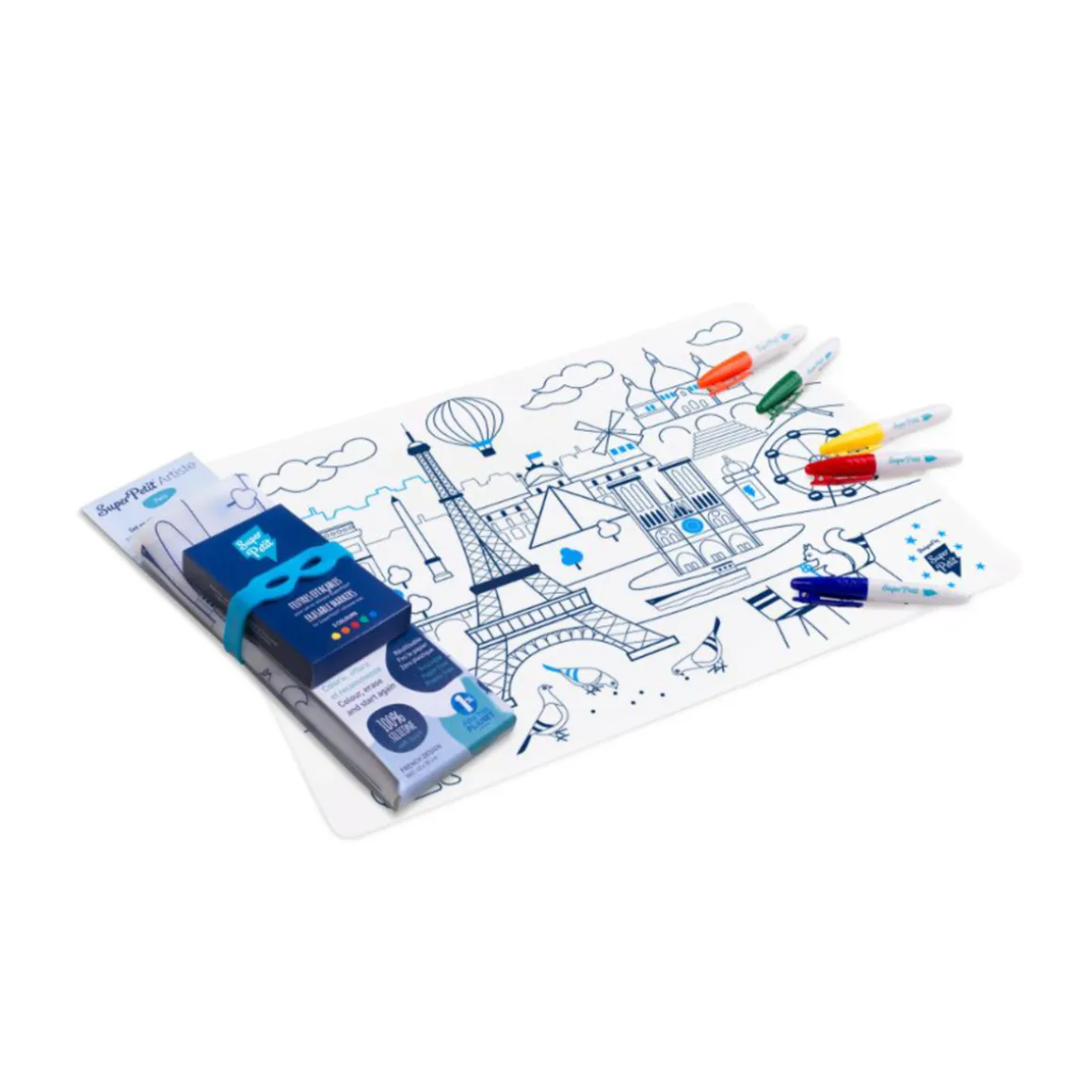 Coloriage réutilisable Paris