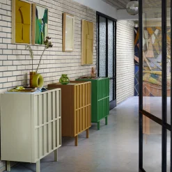 Commode / Buffet - 80 x 40 x 89 cm - Vert Olive