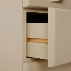 Commode 6 Tiroirs - 45 x 40.5 x 97.5 cm - Crème