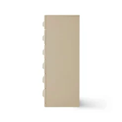 Commode 6 Tiroirs - 45 x 40.5 x 97.5 cm - Crème