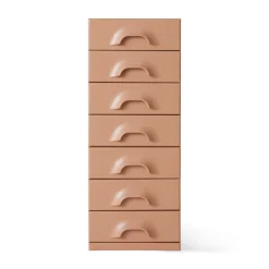 Commode 7 Tiroirs - 45 x 40.5 x 113 cm - Blush
