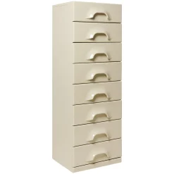 Commode 8 Tiroirs - Crème