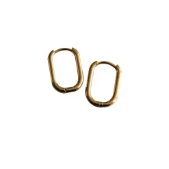 Créoles ovales - 16 mm