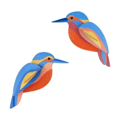 Décoration Murale Garden Birds Kingfishers