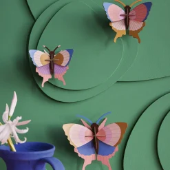 Décoration murale Gold Rim Butterflies - Lot de 3