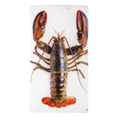 Décoration murale Homard sur glace sur fond blanc - 20 x 35 cm