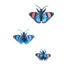 Décoration murale Peacock Butterflies - Lot de 3