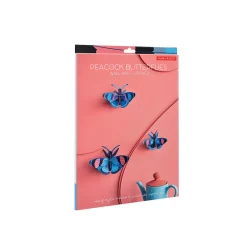Décoration murale Peacock Butterflies - Lot de 3