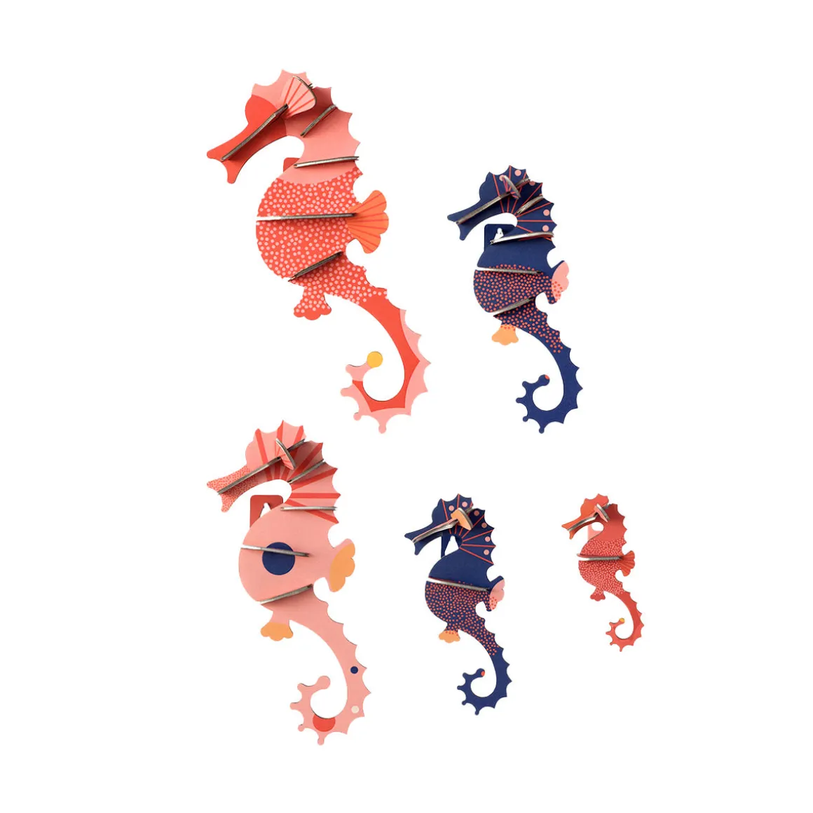 Décoration murale Sea Horses - Lot de 3