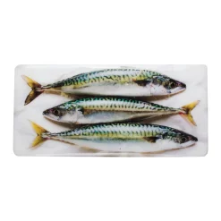 Décoration murale Trois Maquereaux - 40 x 20 cm