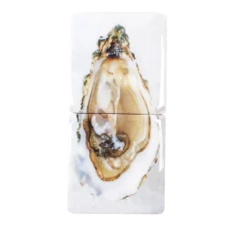 Décoraton murale Huître sur fond blanc - 20 cm x 40 cm