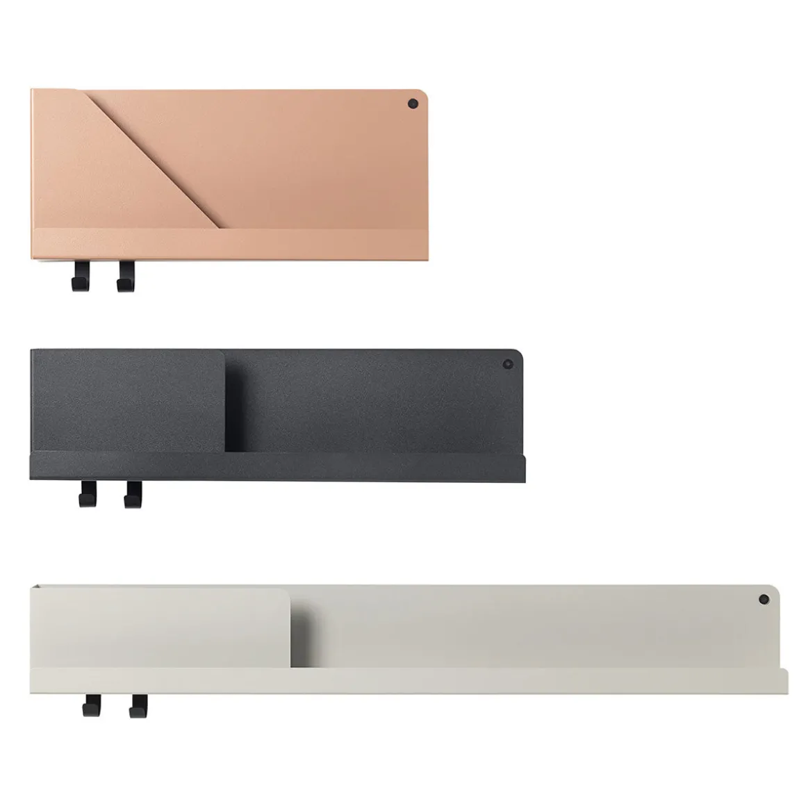 Etagère murale Folded Gris L