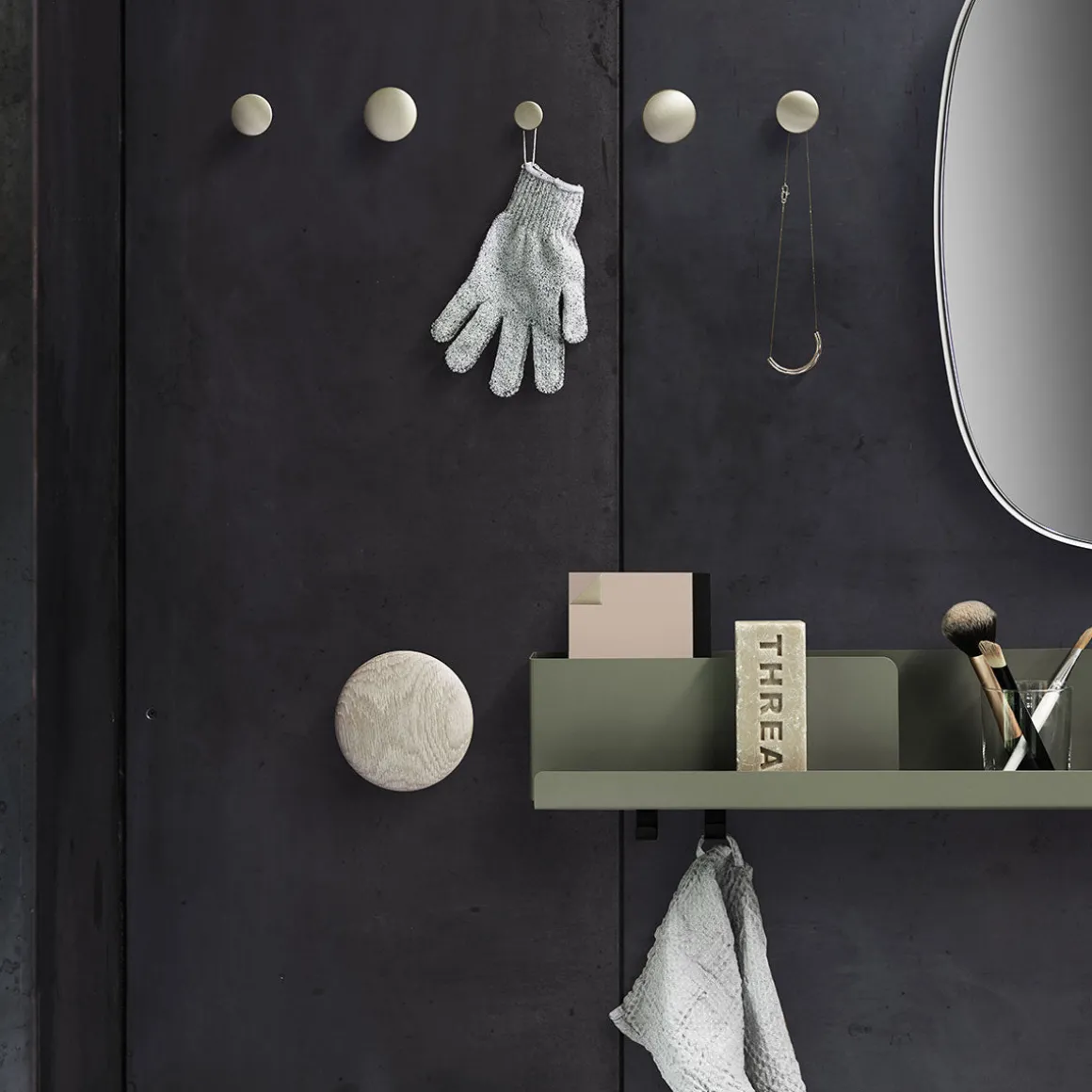 Etagère murale Folded Olive L