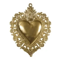 Exvoto Coeur Maria Or Grand Or