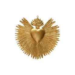 Exvoto Cœur Rayons - Or