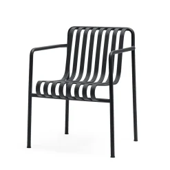 Fauteuil Dining Palissade en acier poudré - Anthracite