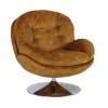 Fauteuil Memento en velours - 81 x 86 x 83 cm - Gold