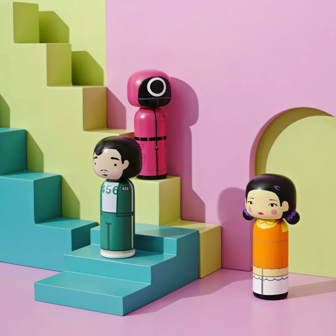 Figurine en bois Kokeshi - Young-Hee - Squid Game