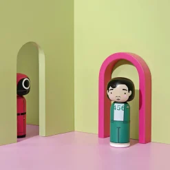 Figurine en bois Kokeshi - Joueur 456 - Squid Game