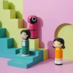 Figurine en bois Kokeshi - Joueur 456 - Squid Game