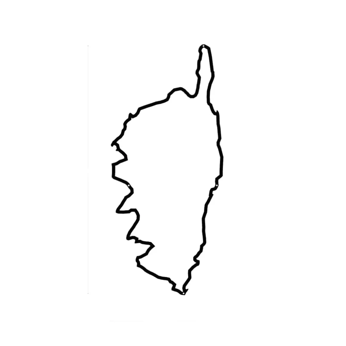 Frise décorative Corse - Noir