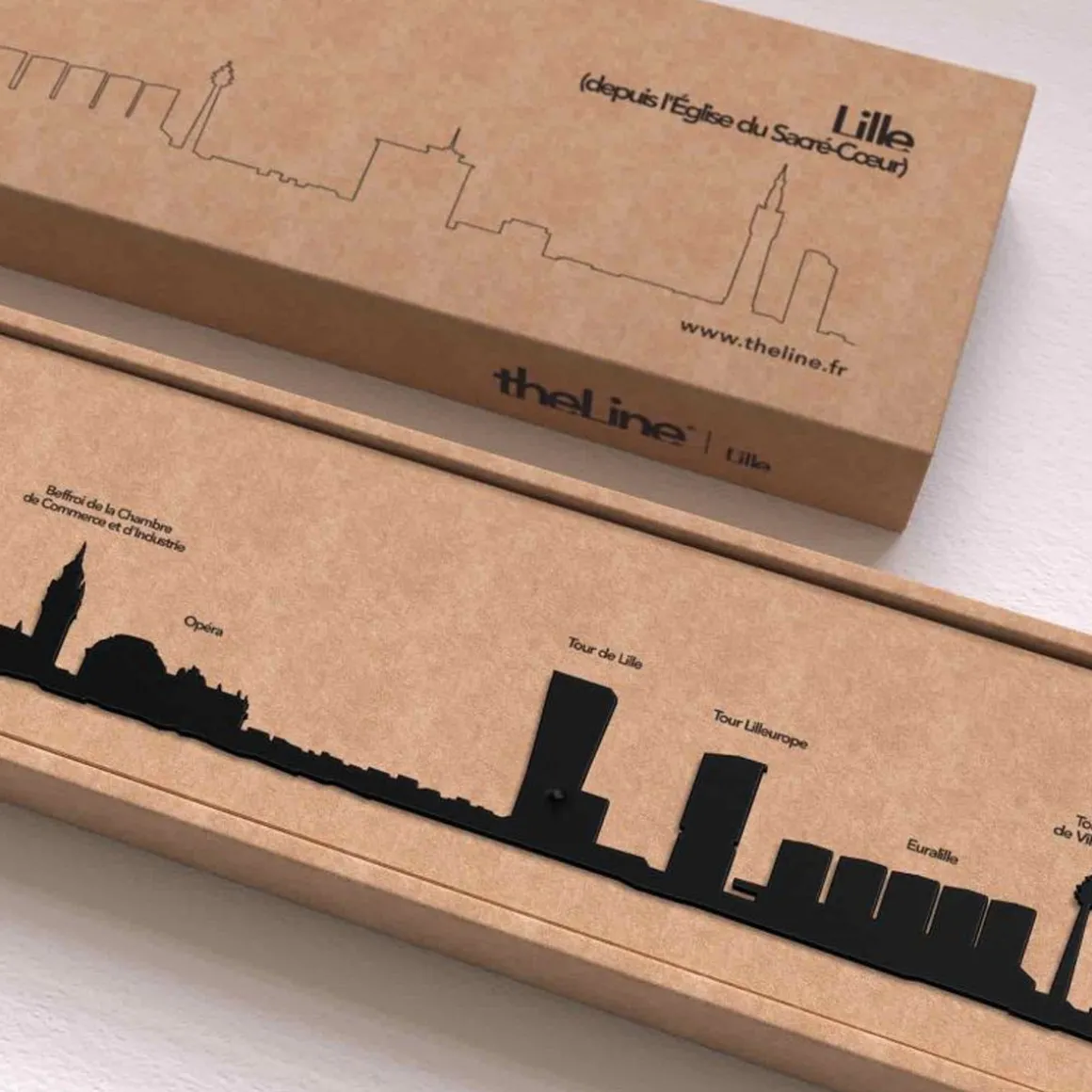 Frise décorative Lille - Noir - 50 cm