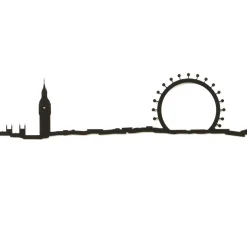 Frise décorative Londres noir