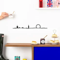 Frise décorative Londres noir